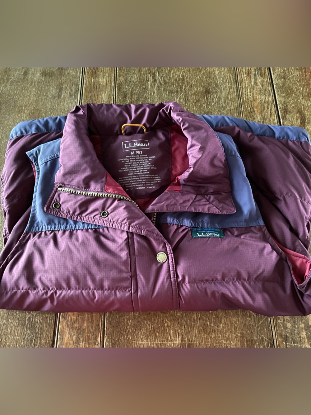 L.L. Bean Two-Tone Puffer Vest (Women’s PM)